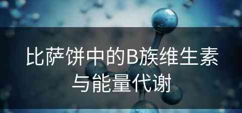 比萨饼中的B族维生素与能量代谢